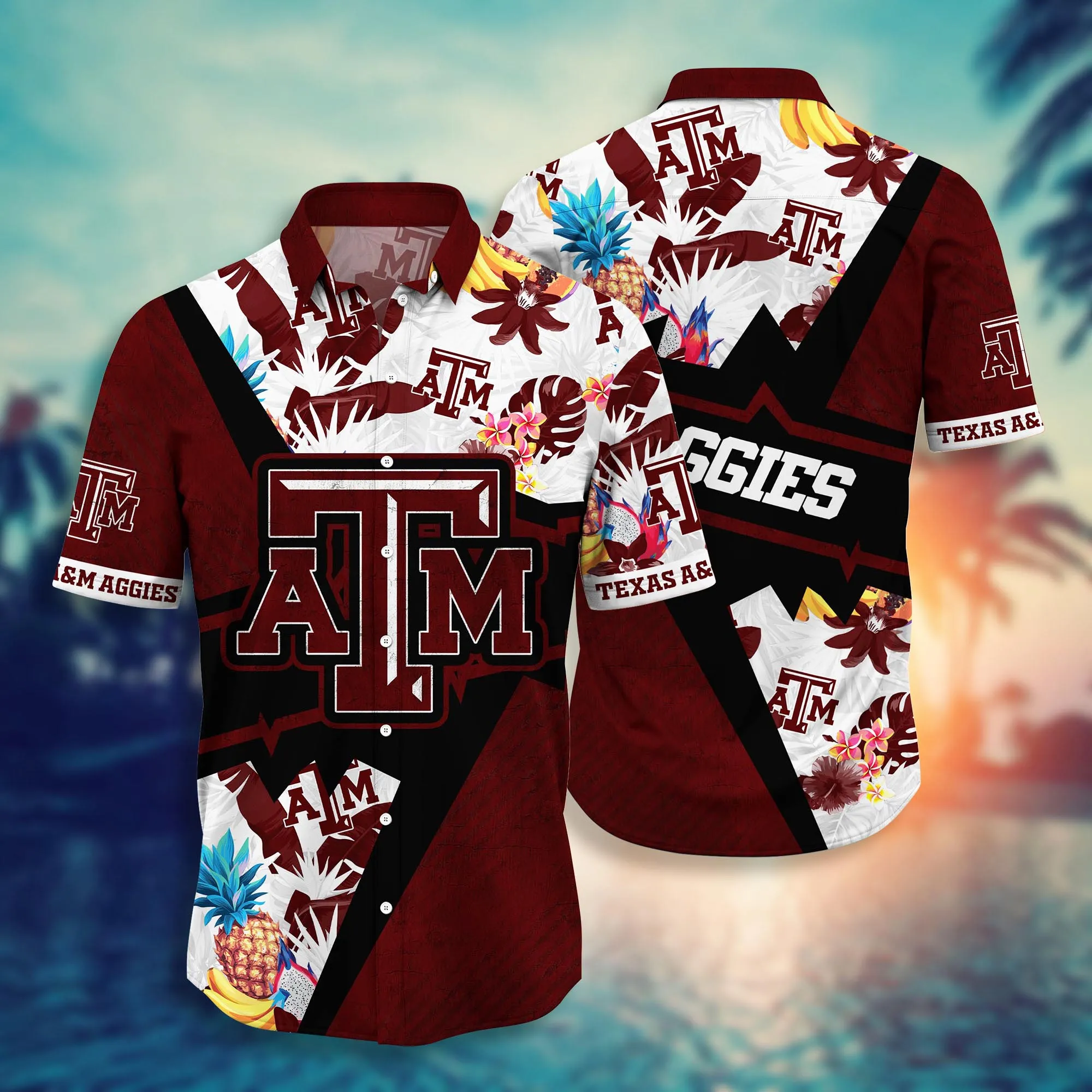 Texas A&Amp;M Aggies NCAA Hawaiian Shirt Bikinis Aloha Shirt Texas A&Amp;M Aggies NCAA Hawaiian Shirt Bikinis Aloha Shirt