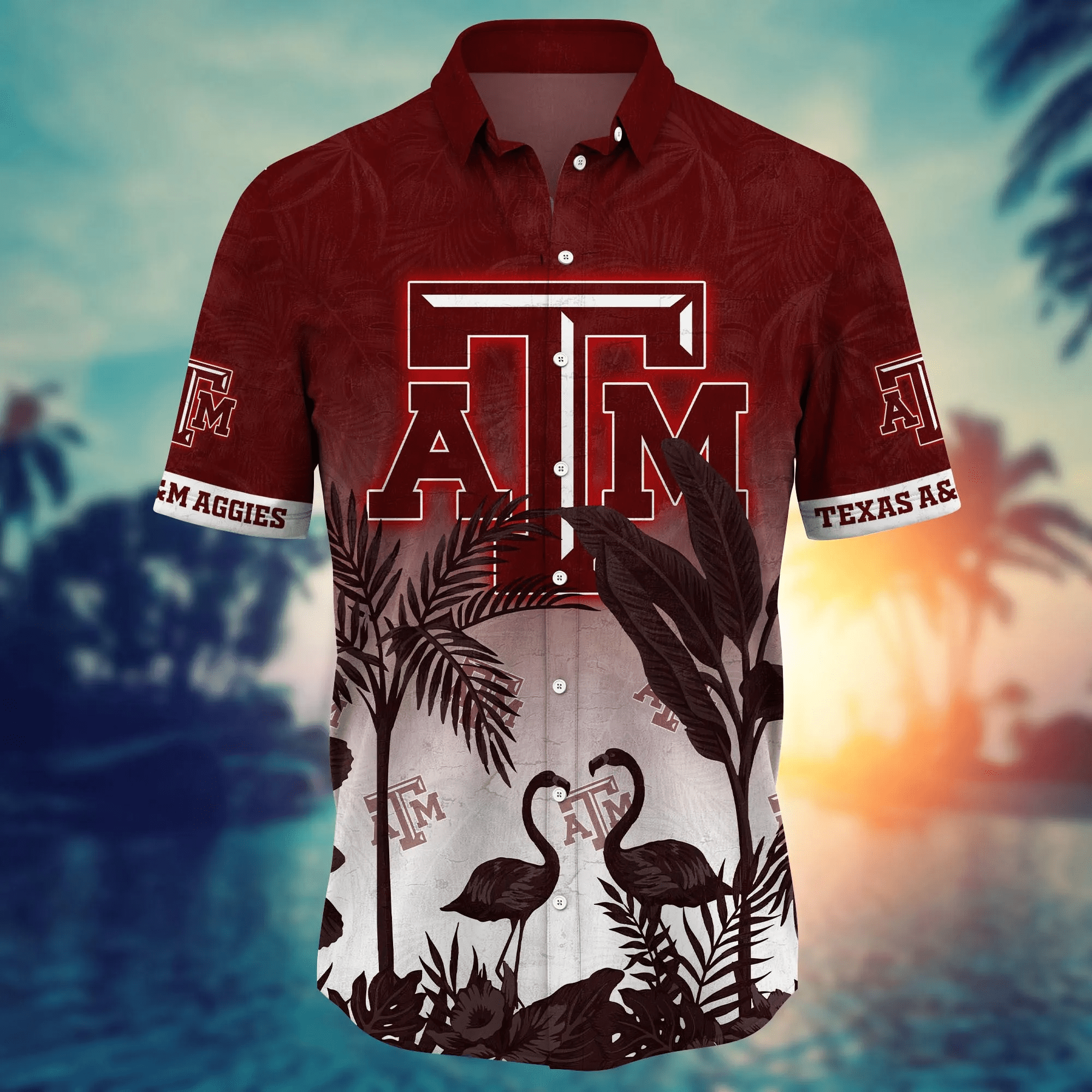 Texas A&Amp;M Aggies NCAA Hawaiian Shirt Brightnesstime Aloha Shirt