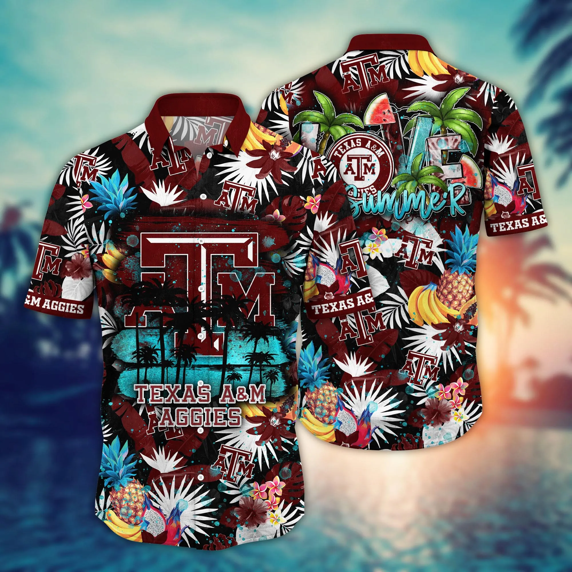 Texas A&Amp;M Aggies NCAA Hawaiian Shirt Music Festivalstime Aloha Shirt Texas A&Amp;M Aggies NCAA Hawaiian Shirt Music Festivalstime Aloha Shirt