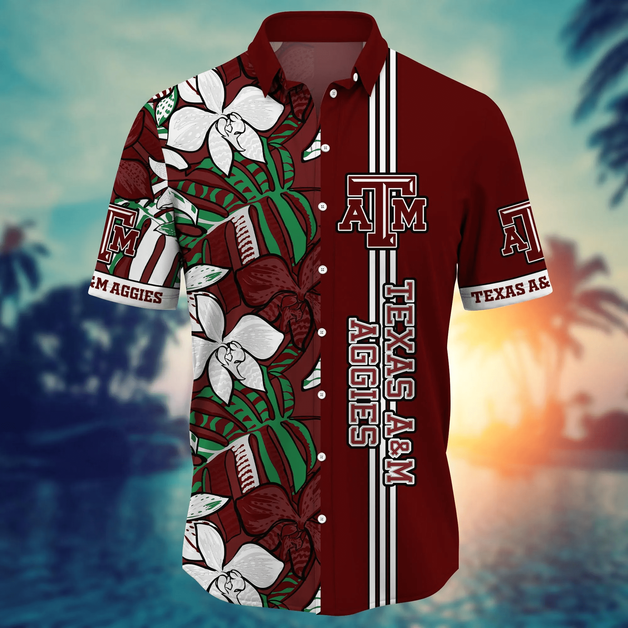 Texas A&Amp;M Aggies NCAA Hawaiian Shirt Summer Camps Aloha Shirt