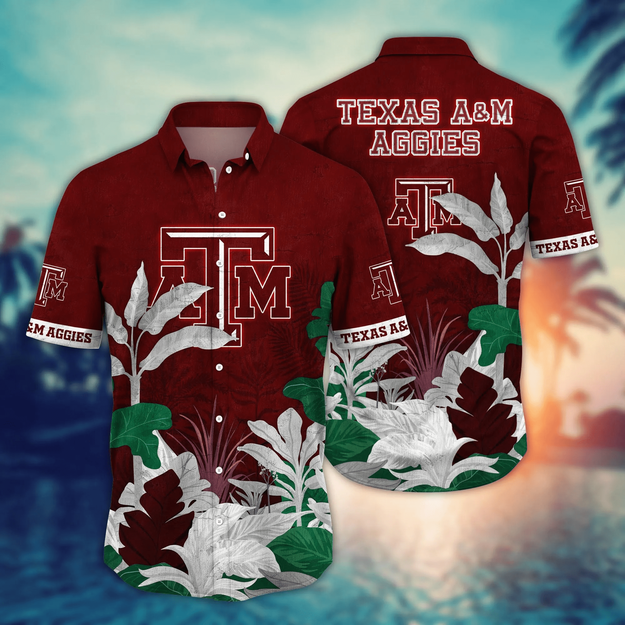Texas A&Amp;M Aggies NCAA Hawaiian Shirt Warm Season Aloha Shirt Texas A&Amp;M Aggies NCAA Hawaiian Shirt Warm Season Aloha Shirt