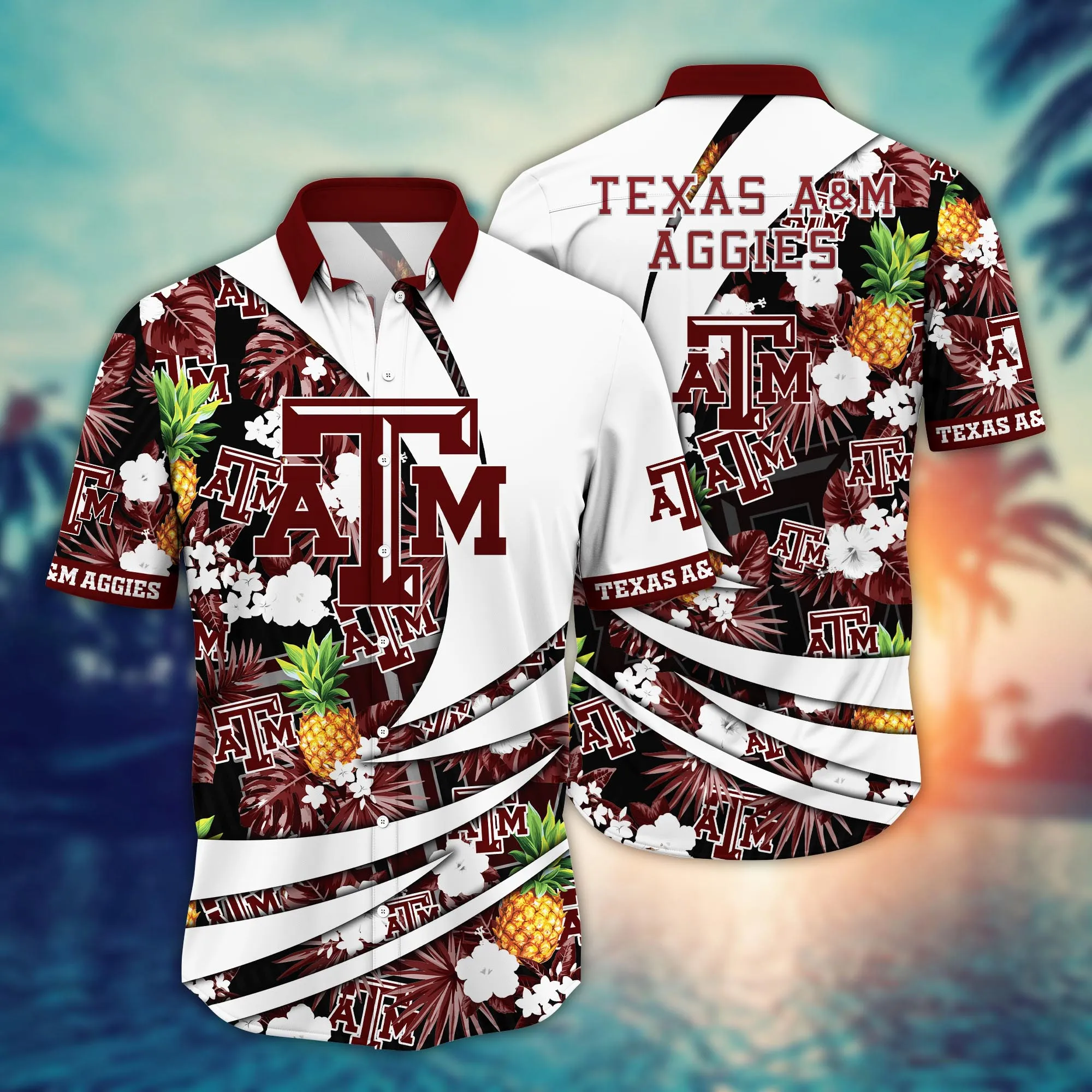 Texas A&Amp;M Aggies NCAA Hawaiian Shirt Watermelons Aloha Shirt Texas A&Amp;M Aggies NCAA Hawaiian Shirt Watermelons Aloha Shirt