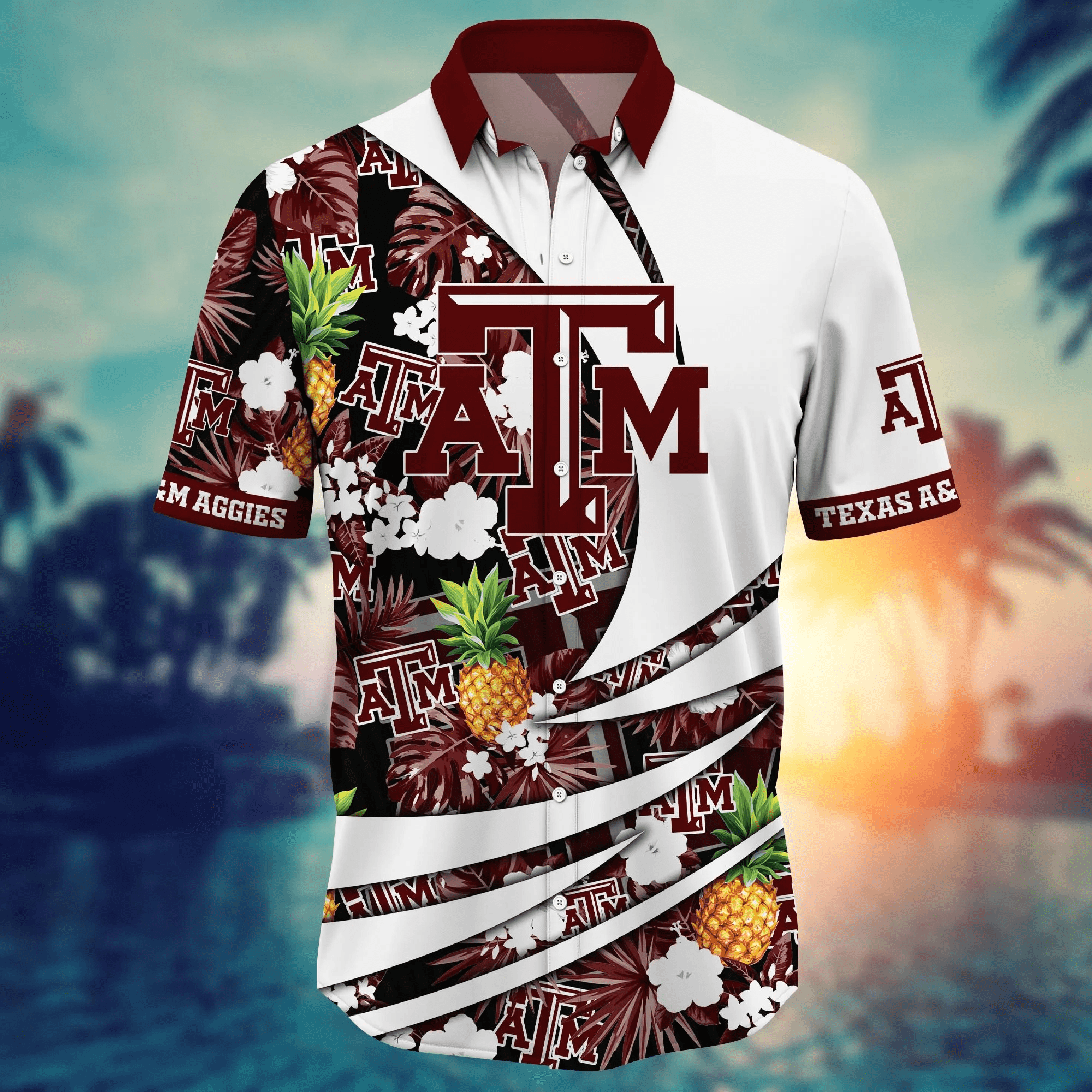 Texas A&Amp;M Aggies NCAA Hawaiian Shirt Watermelons Aloha Shirt