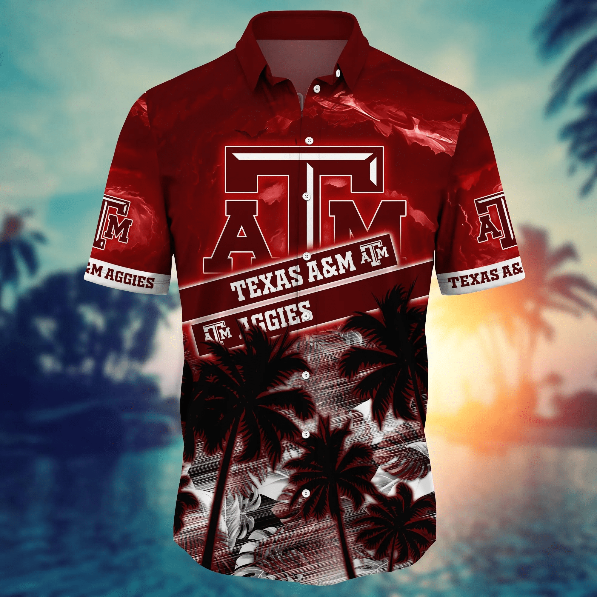 Texas A&M Aggies NCAA Hawaiian Shirt August Aloha Shirt