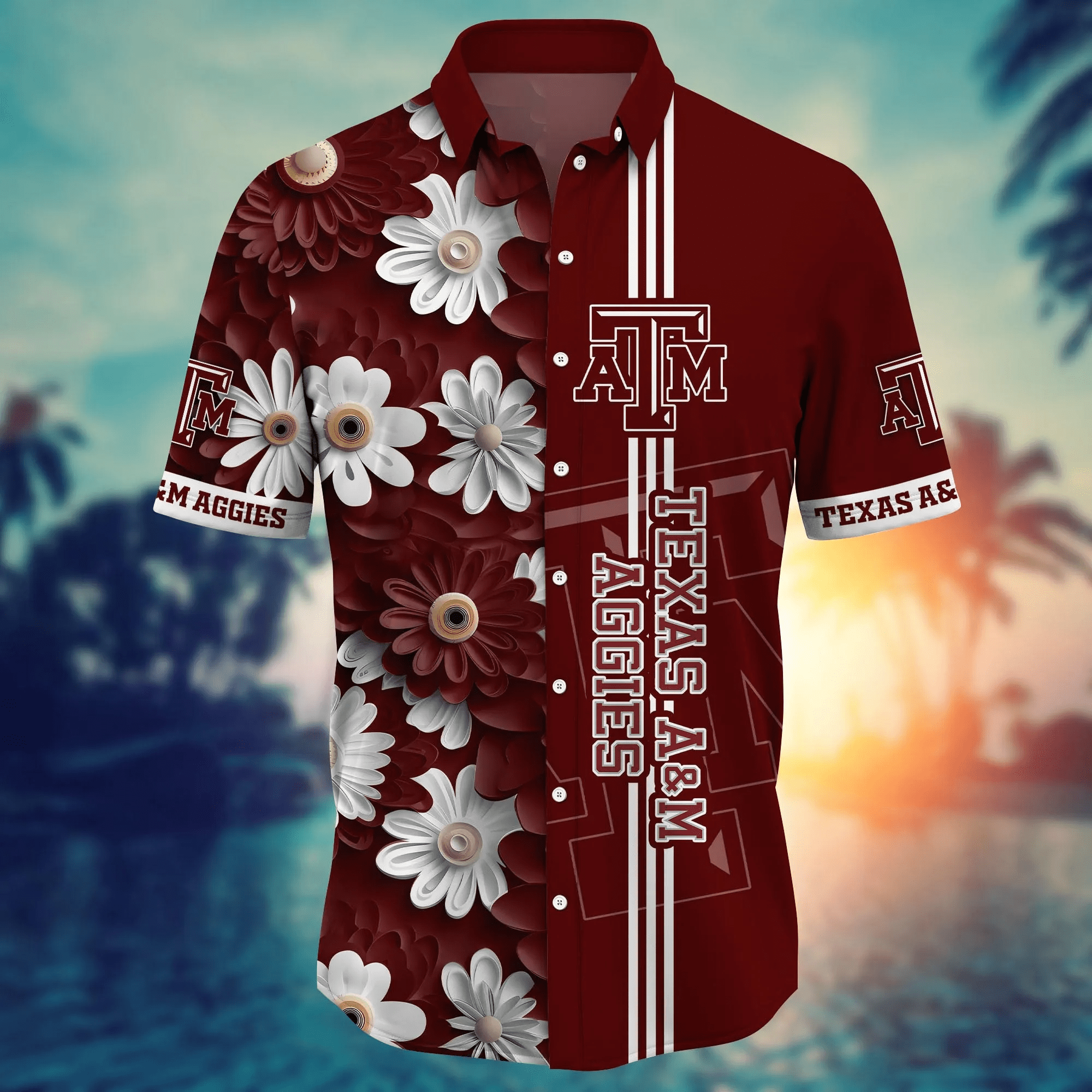 Texas A&M Aggies NCAA Hawaiian Shirt June Aloha Shirt