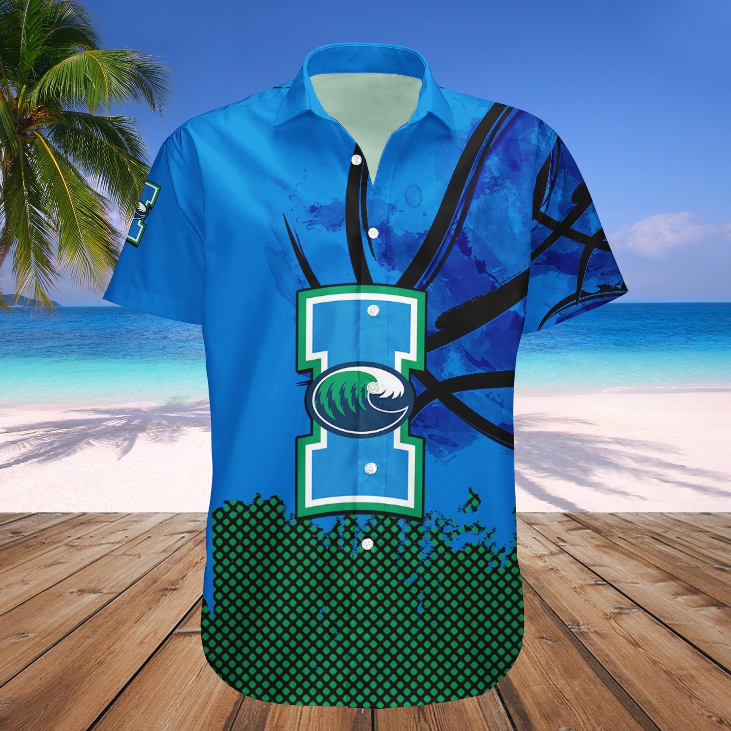 Texas A&M-Corpus Christi Hawaii Shirt Basketball Net Grunge Pattern – NCAA