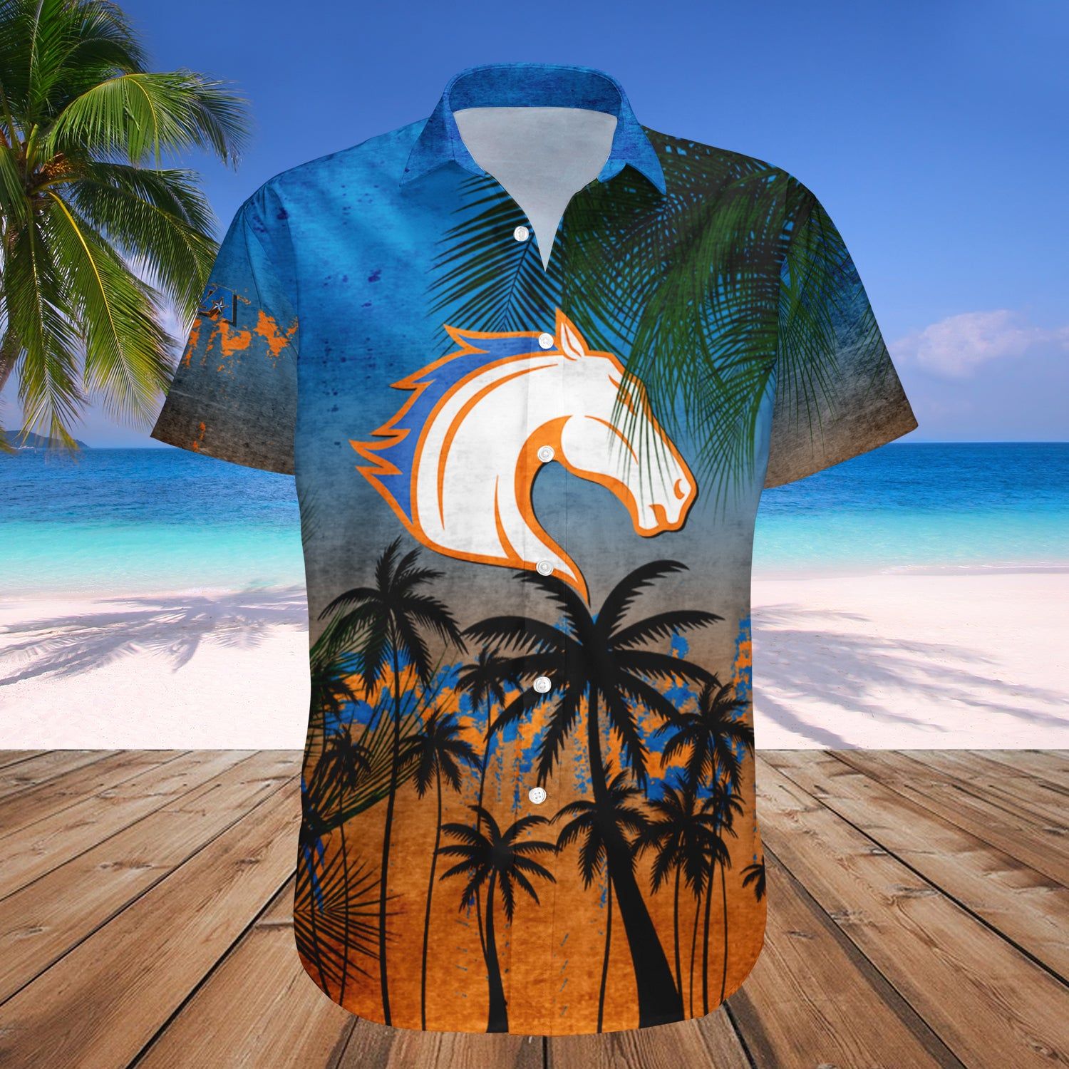 Texas-Arlington Mavericks Hawaii Shirt Coconut Tree Tropical Grunge – NCAA
