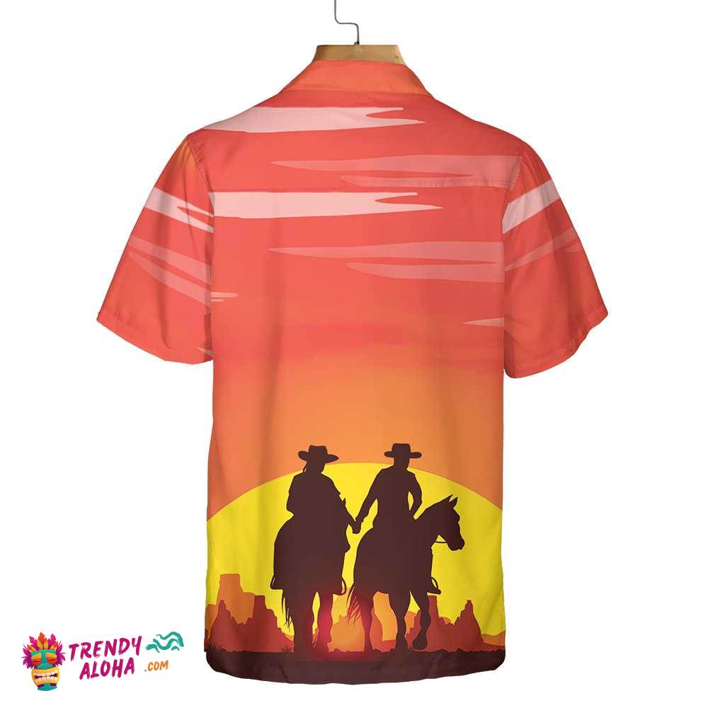 Texas Couple Cowboy Texas Hawaiian Shirt, Vinatge Texas Cowboy Shirt For Texans
