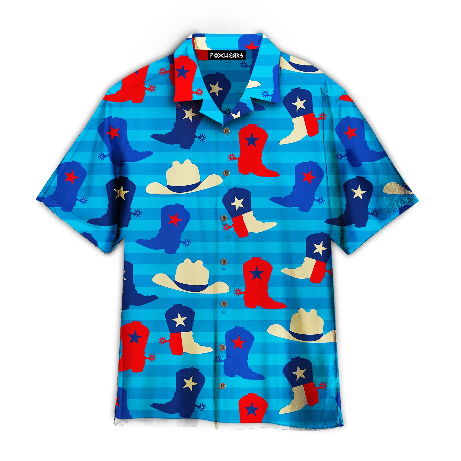 Texas Cowboy Boot And Hat American Trendy Hawaiian Shirt For Aloha Shirt Texas Cowboy Boot And Hat American Trendy Hawaiian Shirt For Aloha Shirt