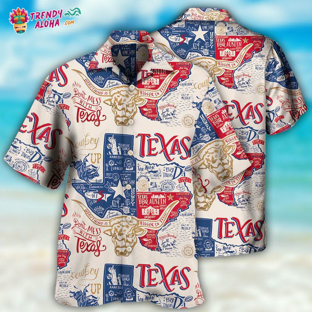 Texas Don’T Mess With Texas Hawaiian Shirt – Trendy Aloha