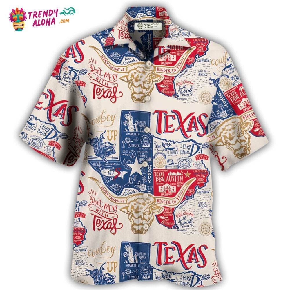 Texas Don’T Mess With Texas Hawaiian Shirt – Trendy Aloha