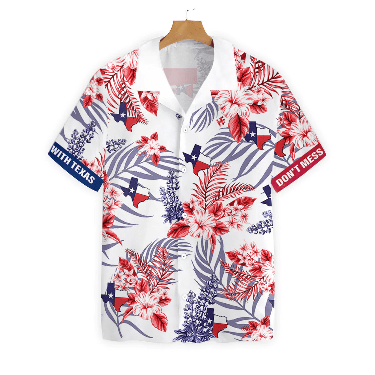 Texas Floral Bluebonnet Hawaiian Shirt Ideal for Men and Women