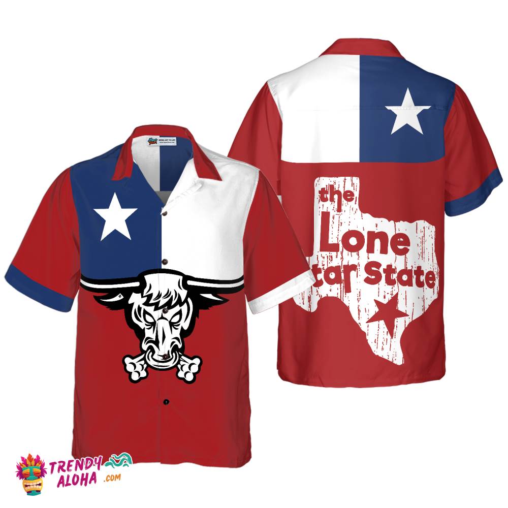 Texas Longhorns Hawaiian Shirt, The Lone Star State Of Texas Flag Shirt, Texas Home Shirt For Men Texas Longhorns Hawaiian Shirt, The Lone Star State Of Texas Flag Shirt, Texas Home Shirt For Men