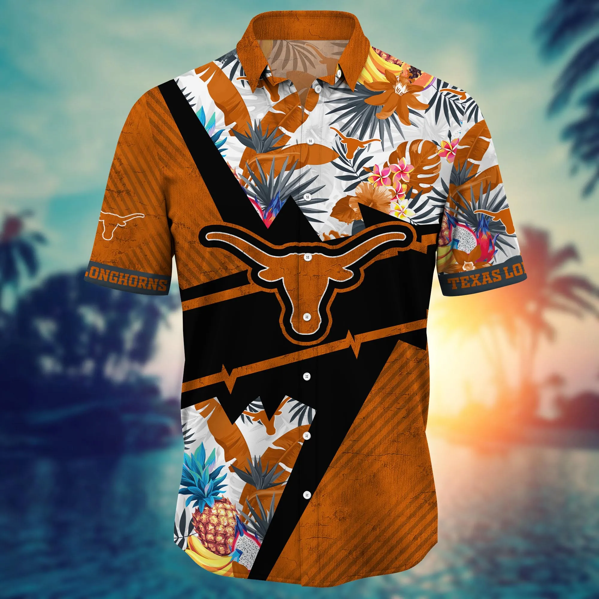 Texas Longhorns NCAA Hawaiian Shirt Ceiling Fans Aloha Shirt