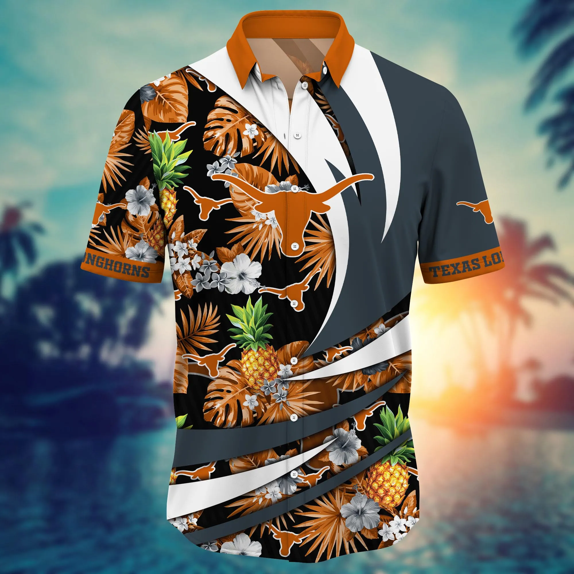 Texas Longhorns NCAA Hawaiian Shirt Coconut Water Aloha Shirt