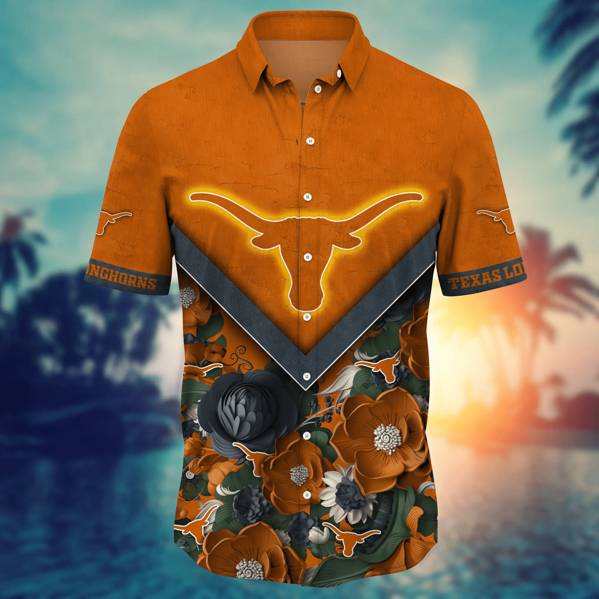 Texas Longhorns NCAA Hawaiian Shirt Custom Festivals Aloha Shirt