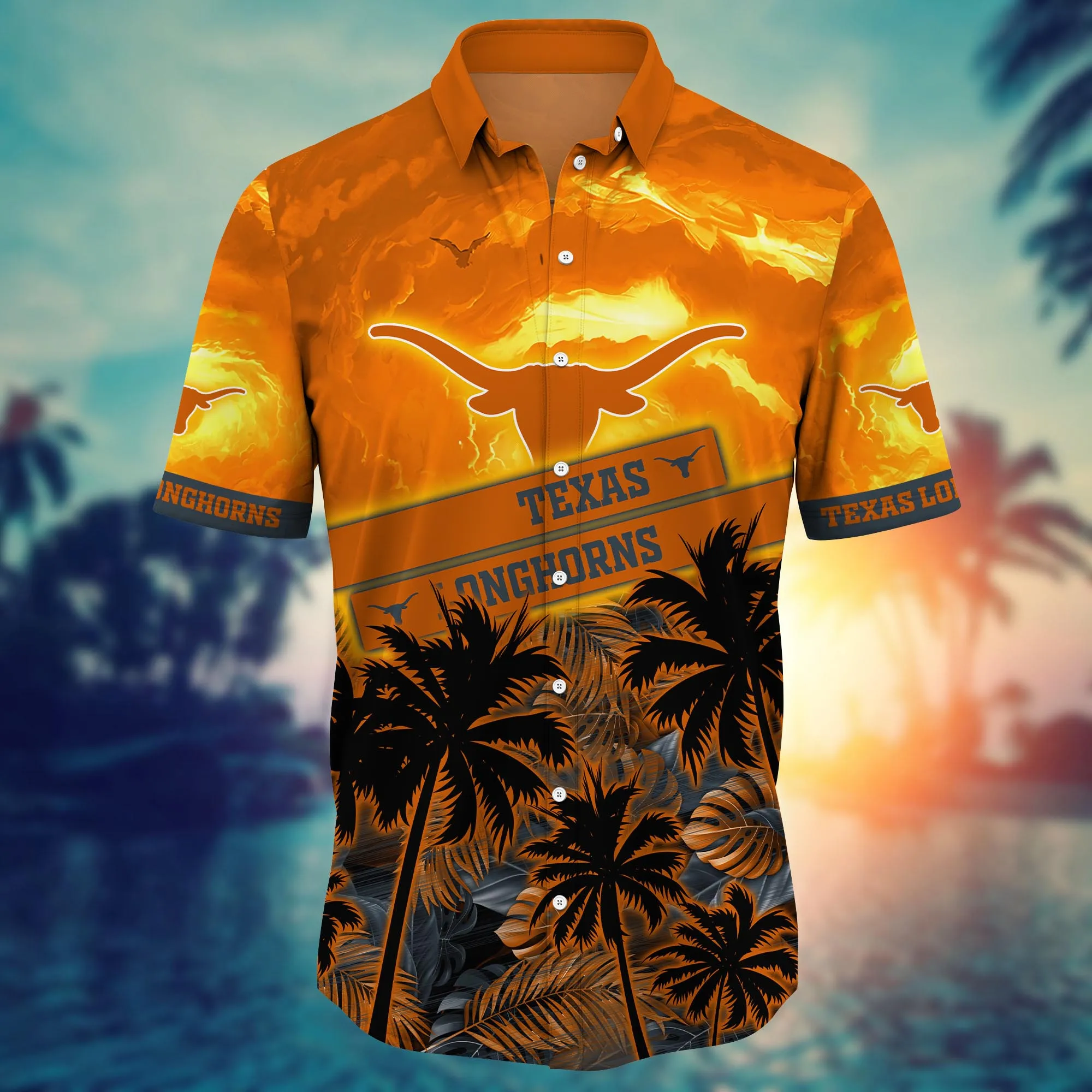 Texas Longhorns NCAA Hawaiian Shirt Hot Aloha Shirt