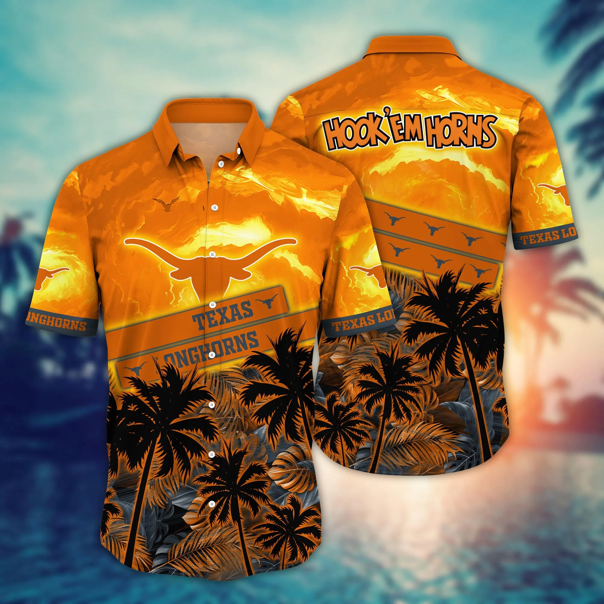 Texas Longhorns NCAA Hawaiian Shirt Hot Aloha Shirt