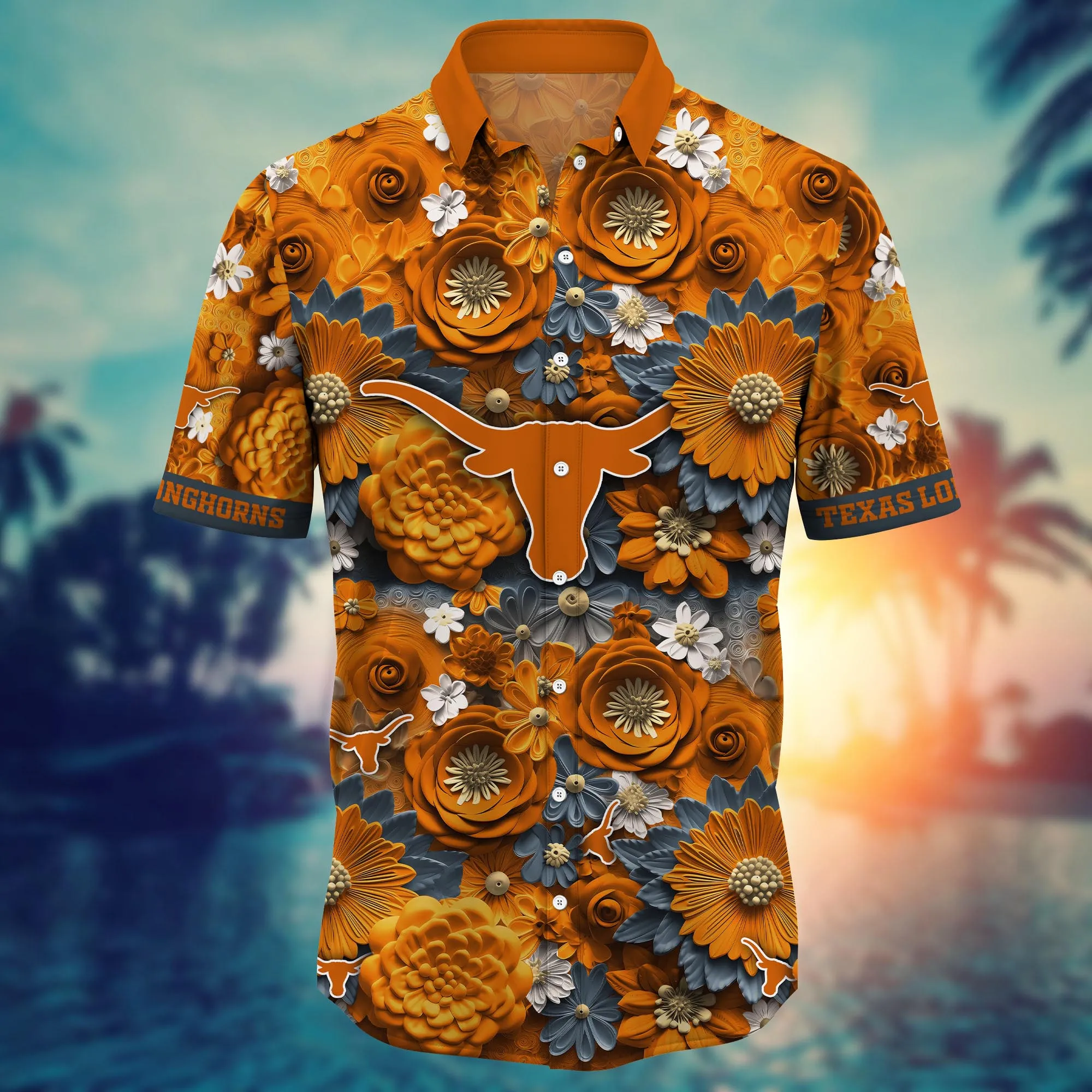 Texas Longhorns NCAA Hawaiian Shirt Trending For This Summer Customize Shirt Any Team