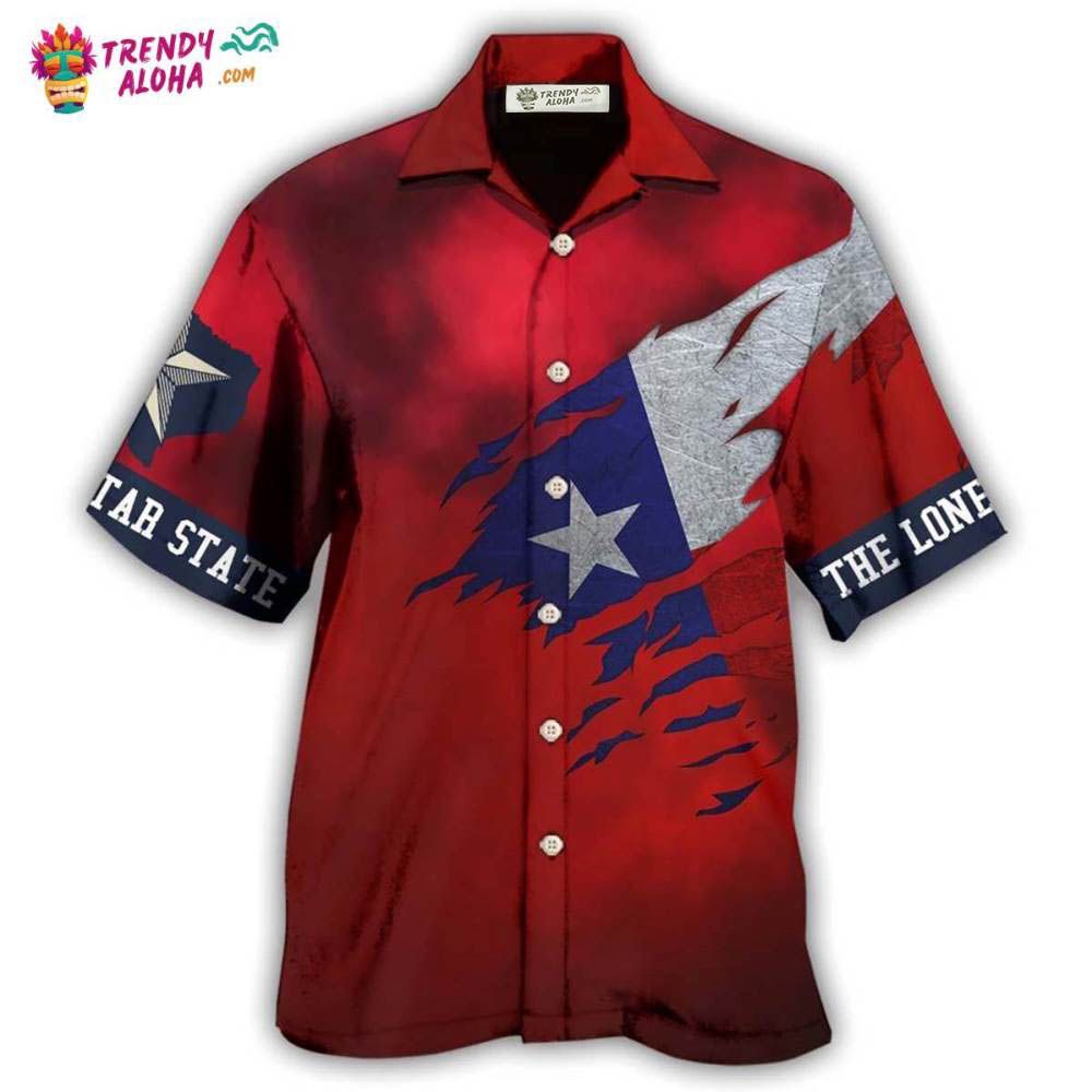 Texas Peace Life Red Style Hawaiian Shirt – Trendy Aloha