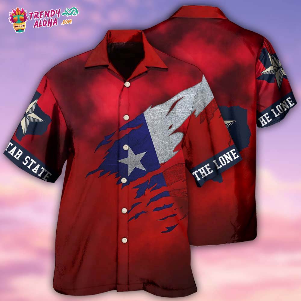 Texas Peace Life Red Style Hawaiian Shirt – Trendy Aloha