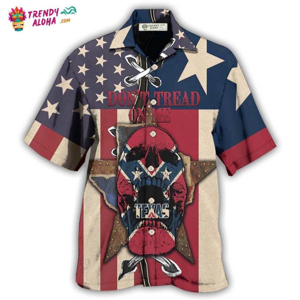 Texas Peace Life Skull Style Hawaiian Shirt – Trendy Aloha