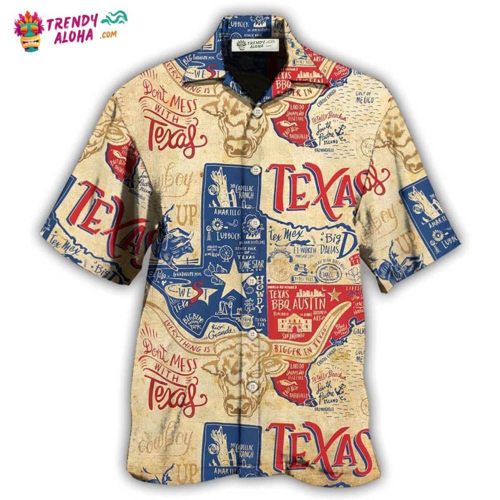 Texas Peace Life Style Don’T Mess Hawaiian Shirt – Trendy Aloha