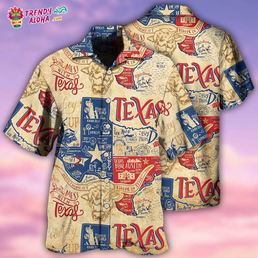 Texas Peace Life Style Don’T Mess Hawaiian Shirt – Trendy Aloha