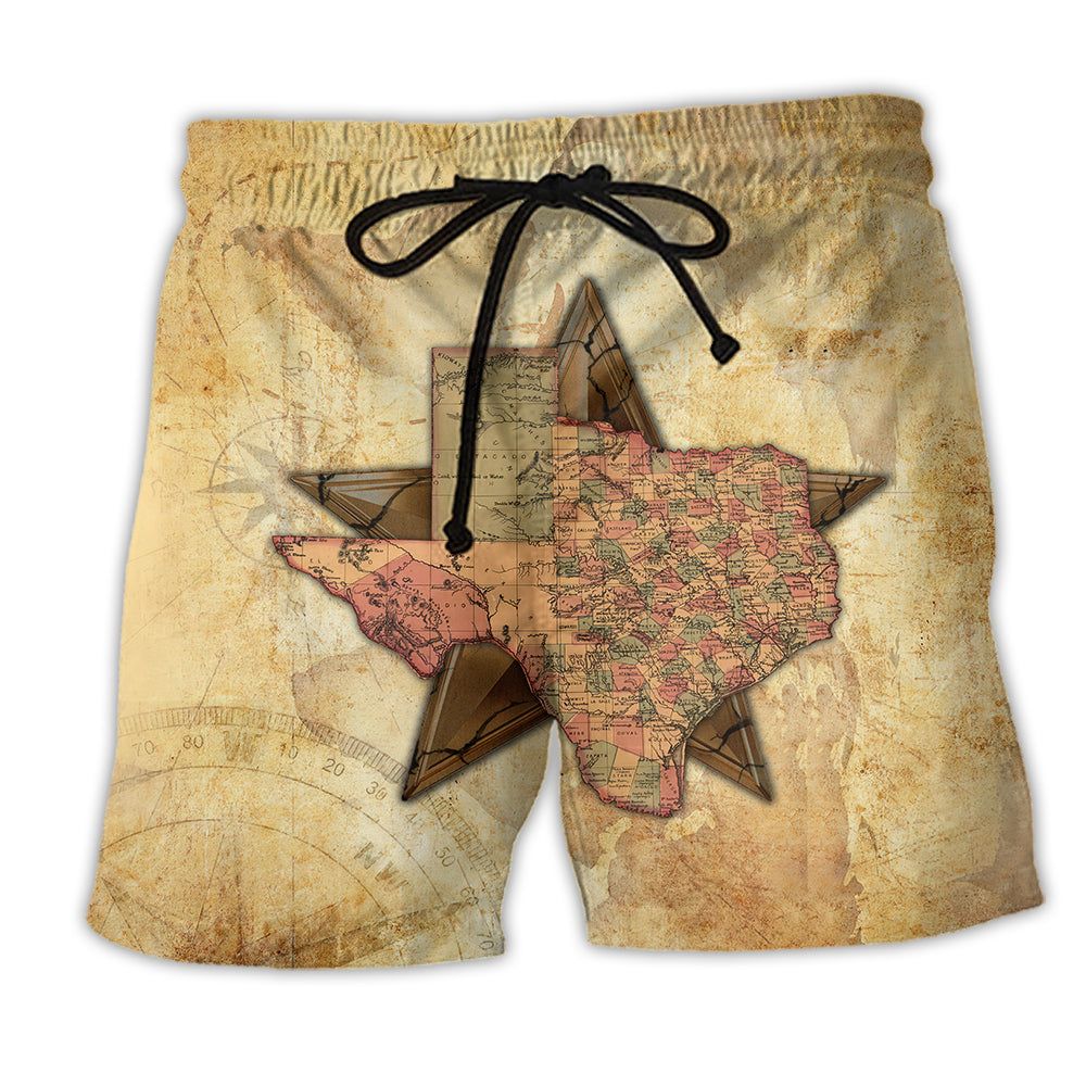 Texas Peace Life Vintage Style Trendy Aloha Hawaiian Beach Shorts Texas Peace Life Vintage Style Trendy Aloha Hawaiian Beach Shorts