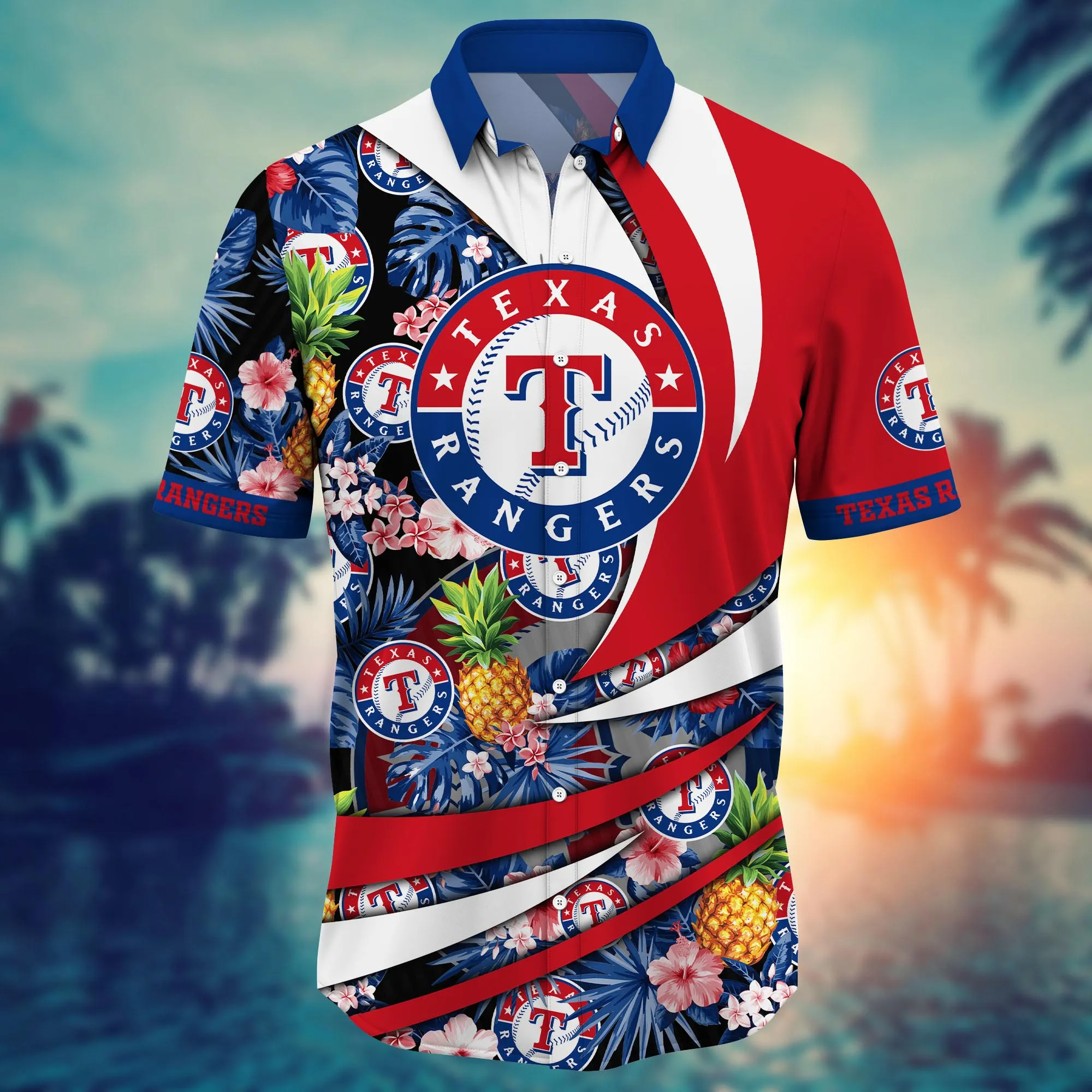 Texas Rangers MLB Hawaiian Shirt August Aloha Shirt