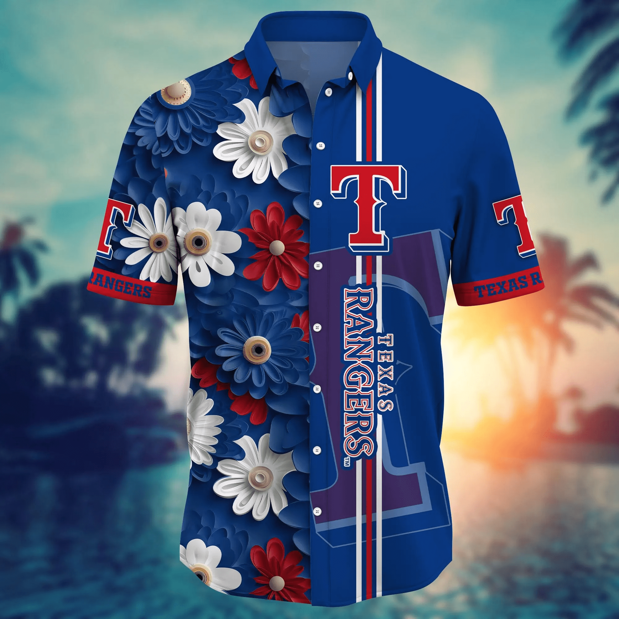 Texas Rangers MLB Hawaiian Shirt Festivals Aloha Shirt