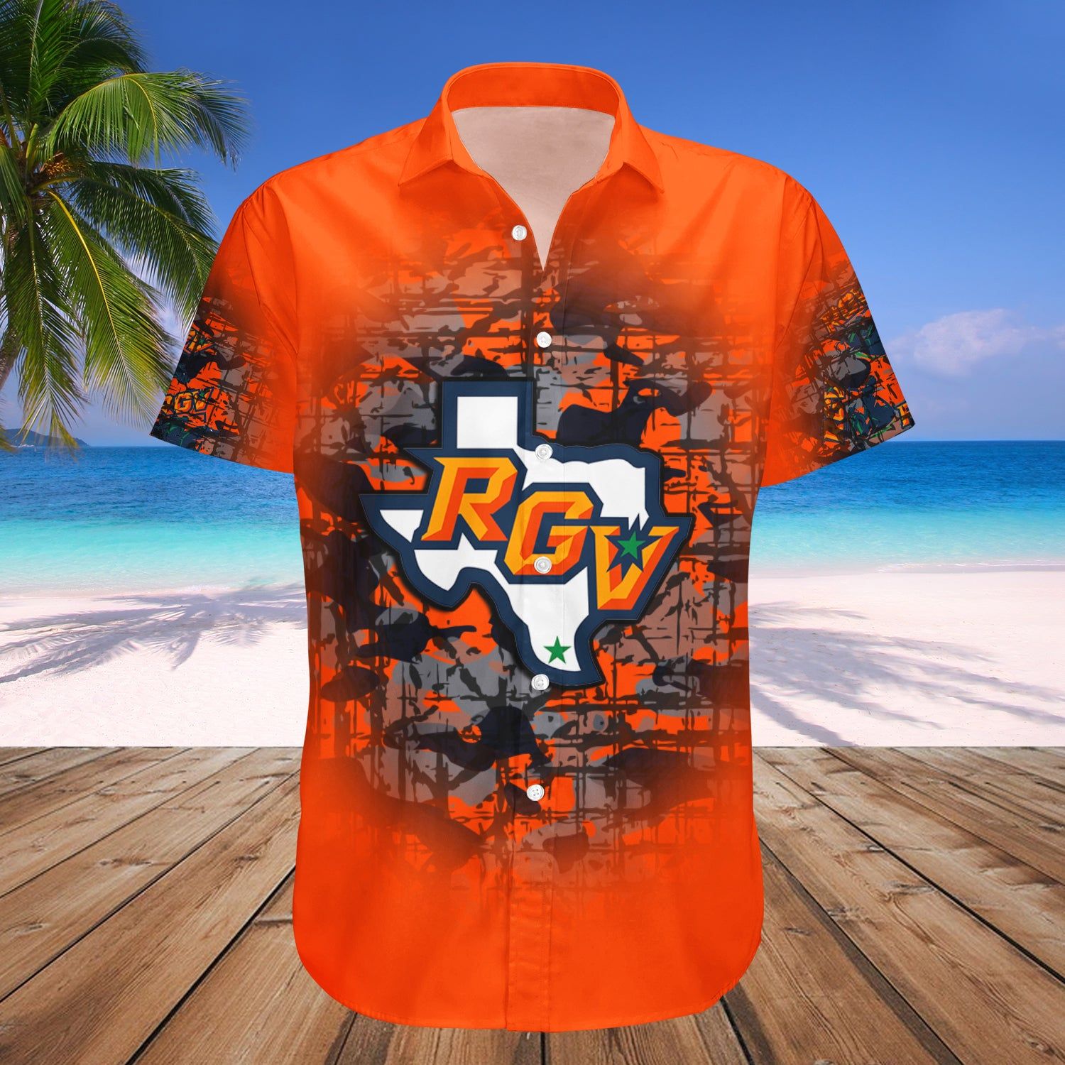 Texas-Rio Grande Valley Vaqueros Hawaii Shirt Camouflage Vintage – NCAA