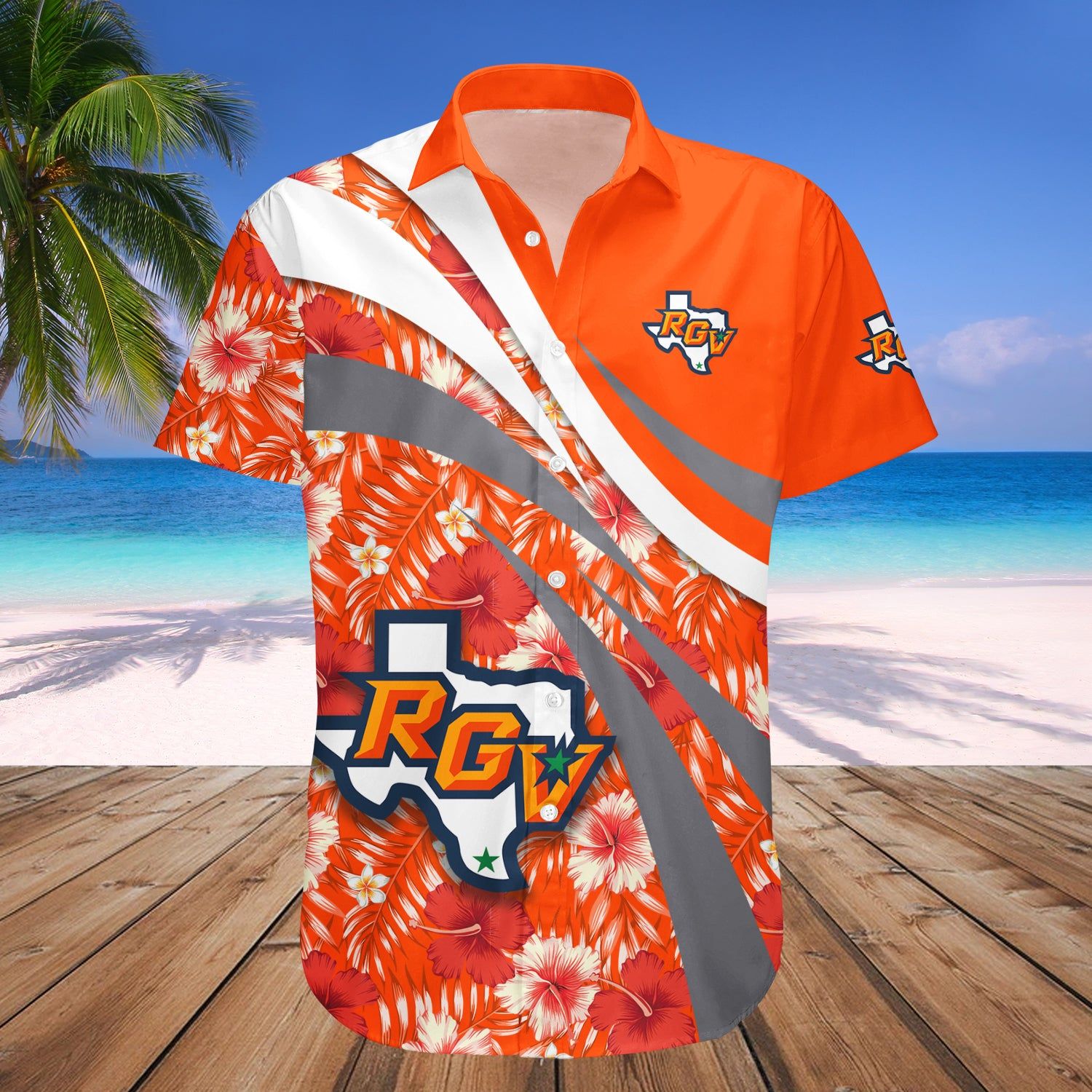 Texas-Rio Grande Valley Vaqueros Hawaii Shirt Hibiscus Sport Style – NCAA