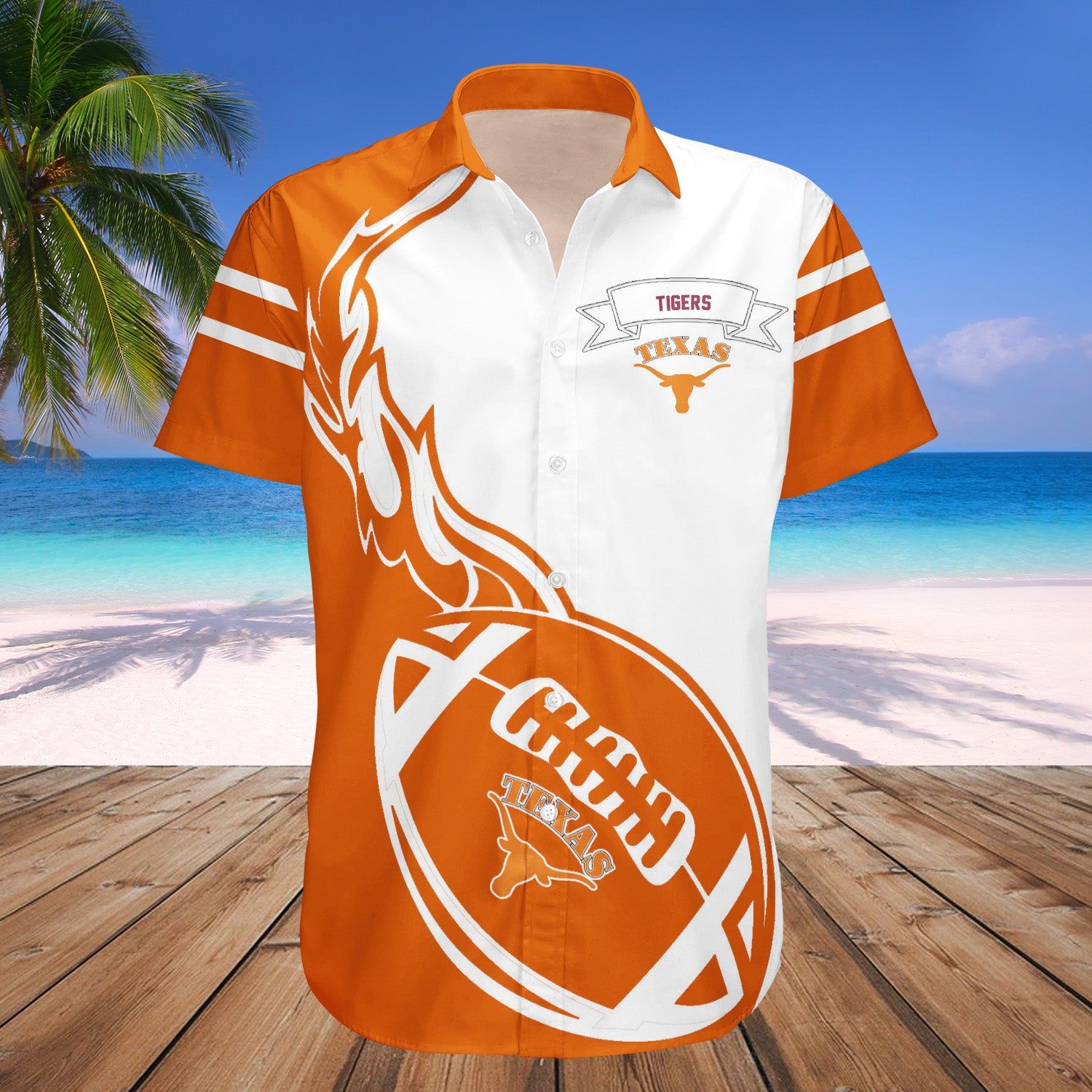 Texas Southern Tigers Hawaii Shirt Flame Ball – NCAA