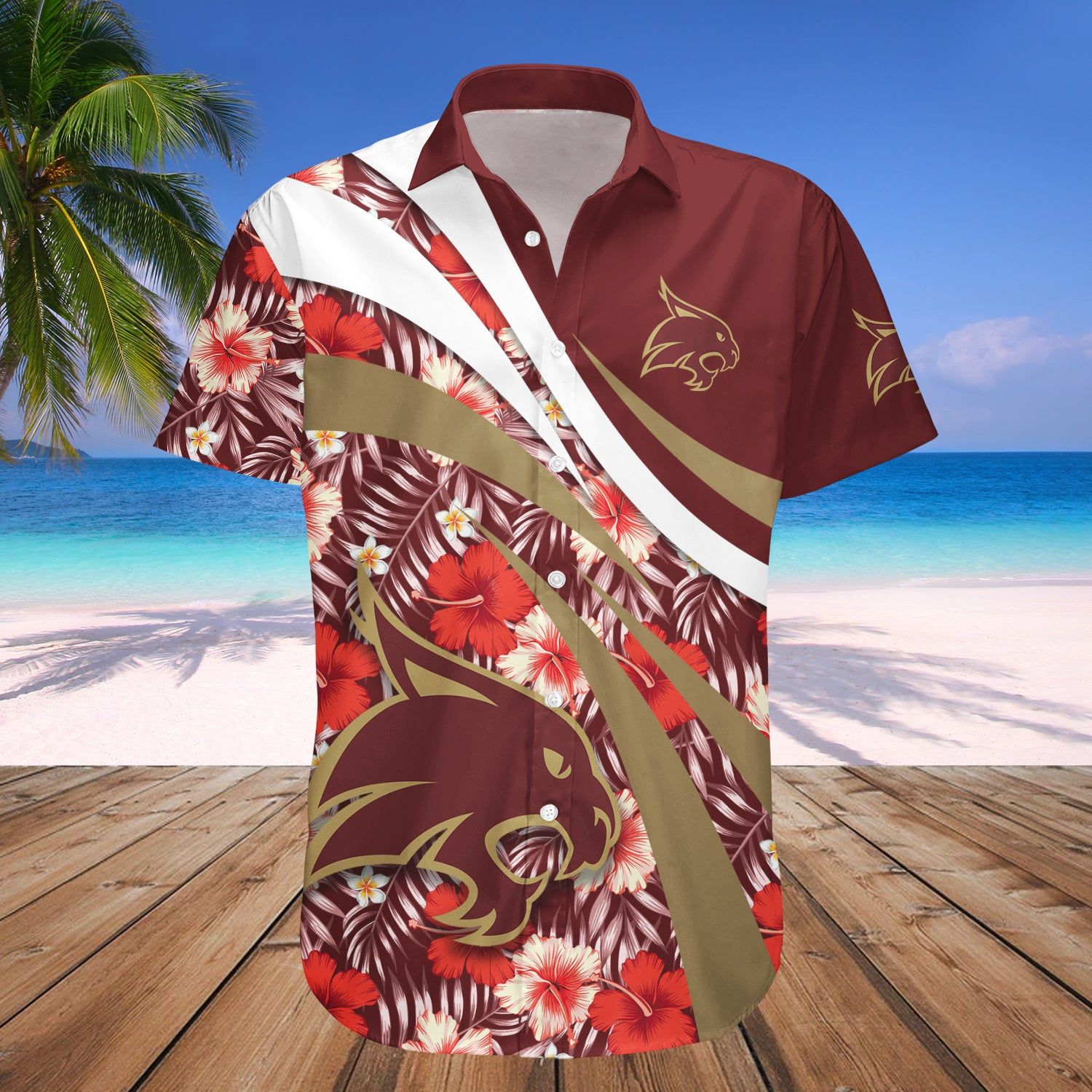 Texas State Bobcats Hawaii Shirt Hibiscus Sport Style – NCAA