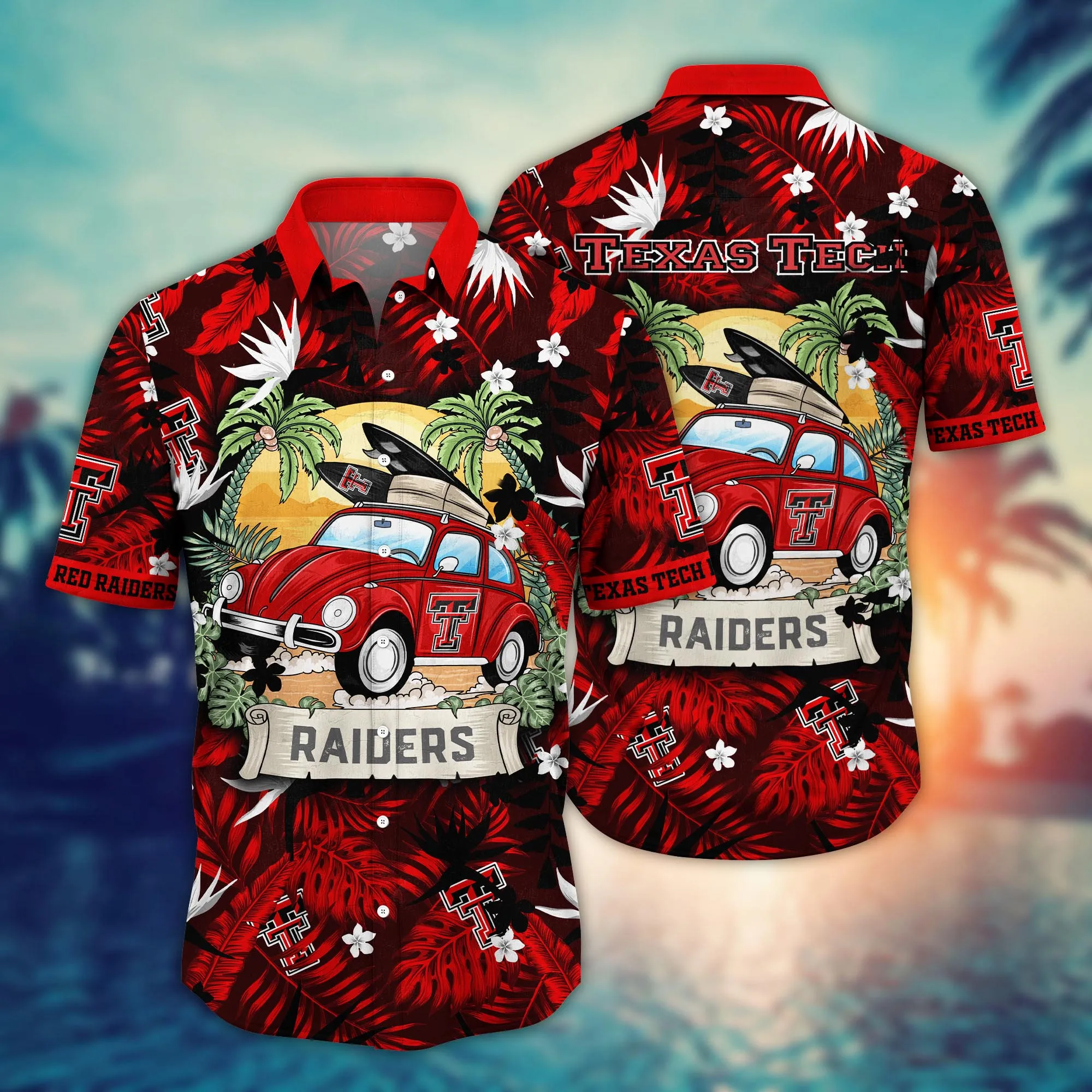 Texas Tech Red Raiders NCAA Hawaiian Shirt Breaktime Aloha Shirt