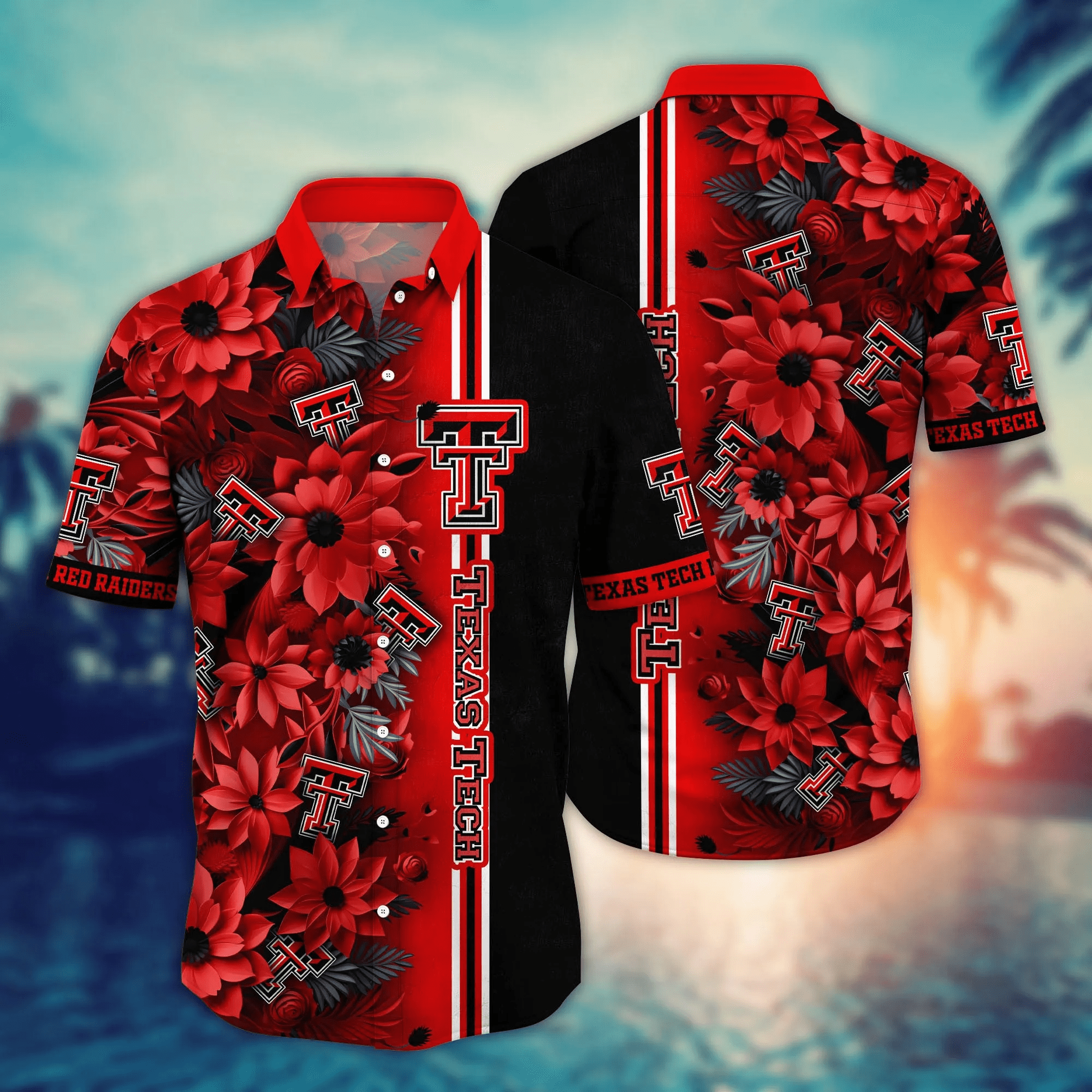 Texas Tech Red Raiders NCAA Hawaiian Shirt Custom Hot Season Aloha Shirt