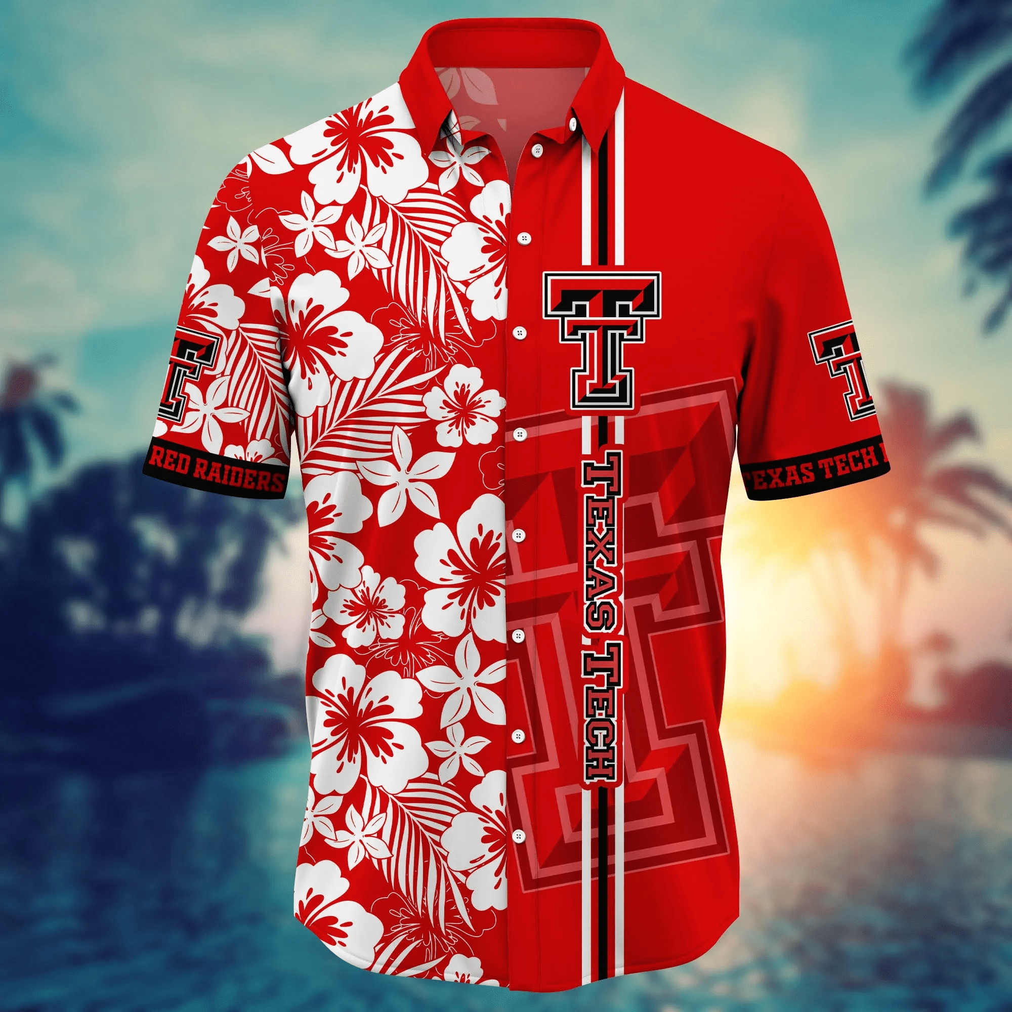 Texas Tech Red Raiders NCAA Hawaiian Shirt Sprinklerstime Aloha Shirt