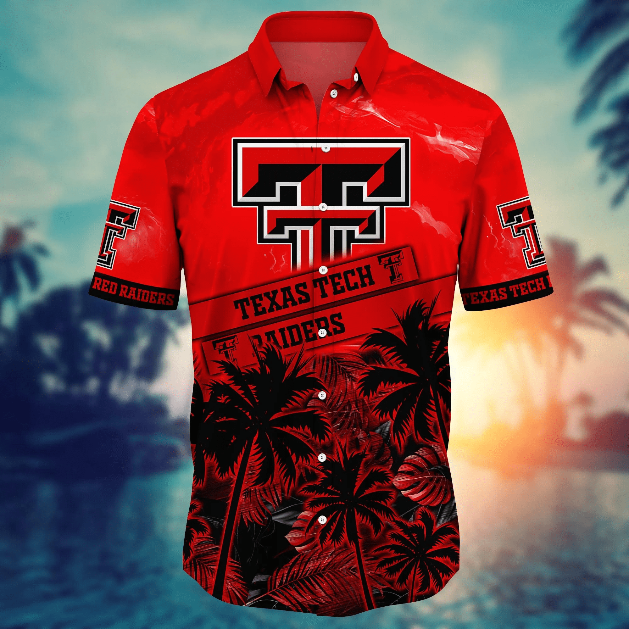 Texas Tech Red Raiders NCAA Hawaiian Shirt Sunlit Aloha Shirt