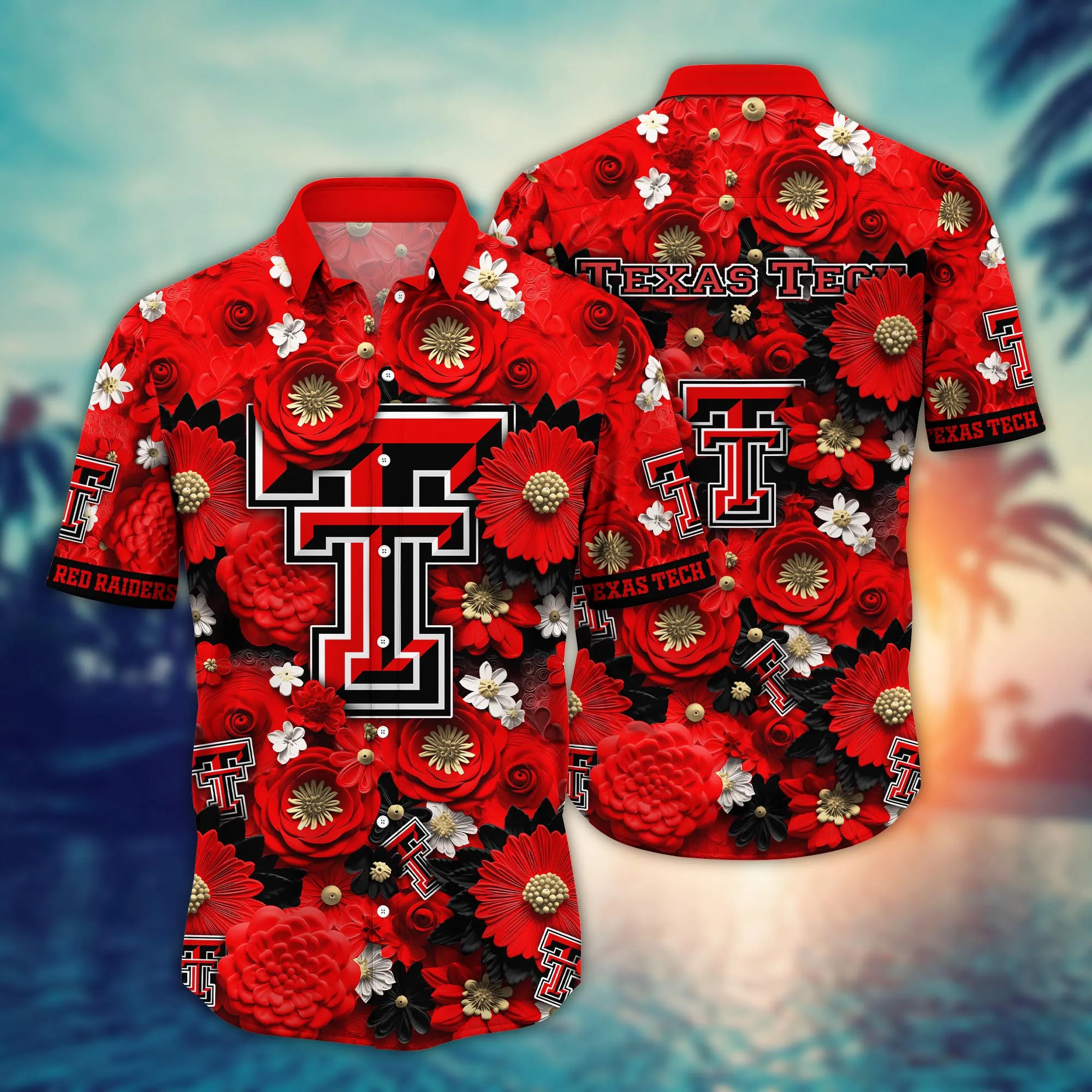 Texas Tech Red Raiders NCAA Hawaiian Shirt Trending For This Summer Customize Shirt Any Team