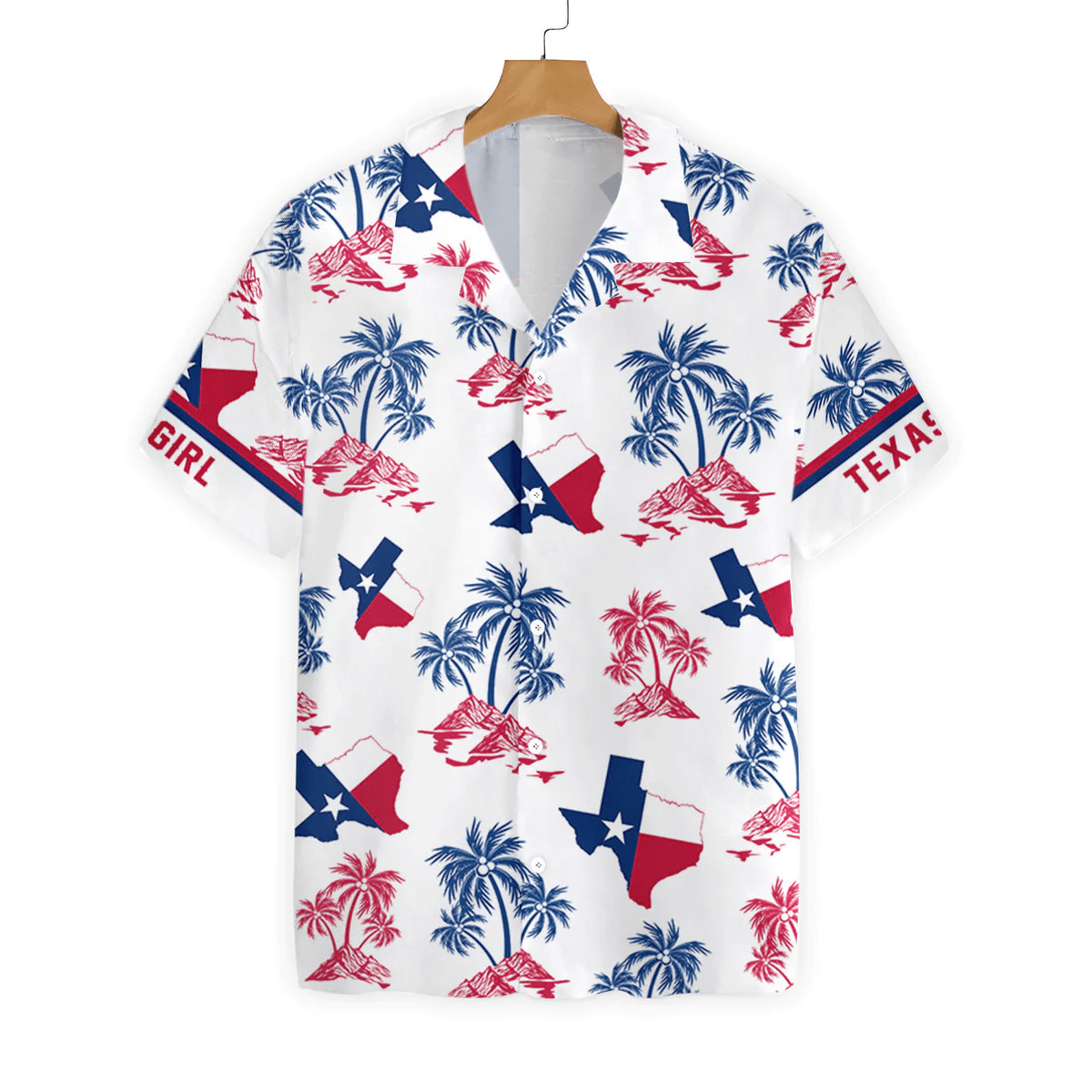 Texas Trendy Hawaiian Shirt Royal Blue Bluebonnet Longhorn, Trendy Hawaiian Shirts For Men, Women