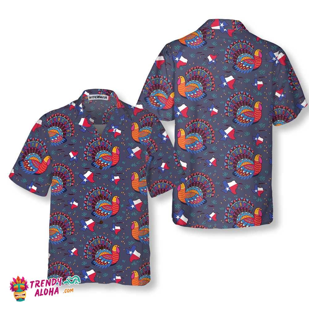 Texas Turkey Thanksgiving Hawaiian Shirt, Funny Gobble Thanksgiving Shirt, Gift For Thanksgiving Day