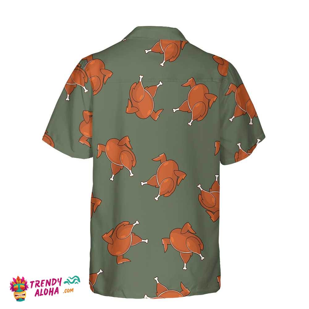 Thanksgiving Day Roasted Turkey Pattern Hawaiian Shirt, Funny Thanksgiving Shirt, Gift For Thanksgiving Day