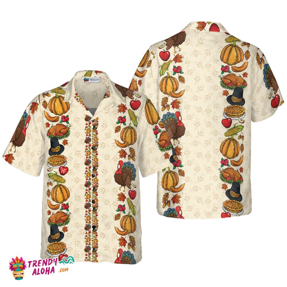 Thanksgiving Dinner Hawaiian Shirt
