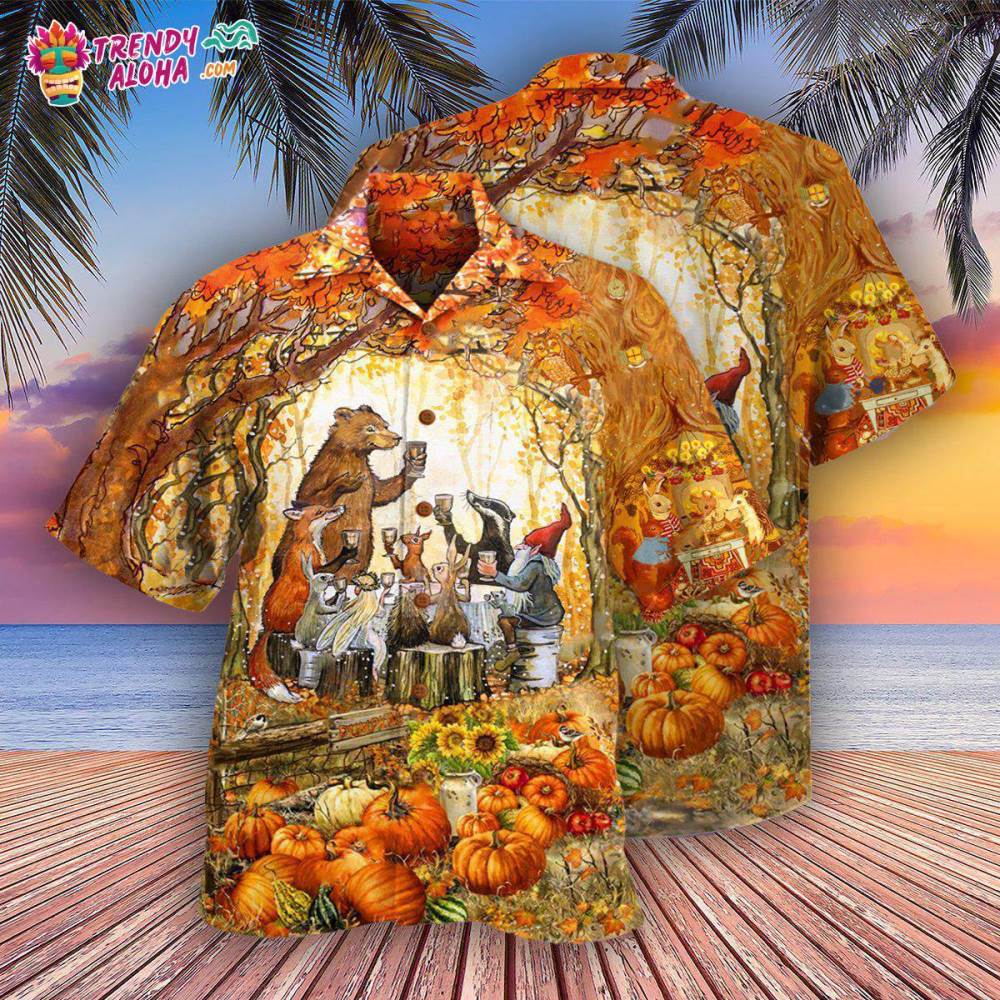 Thanksgiving Grateful Thankful And Blessed Hawaiian Shirt – Trendy Aloha