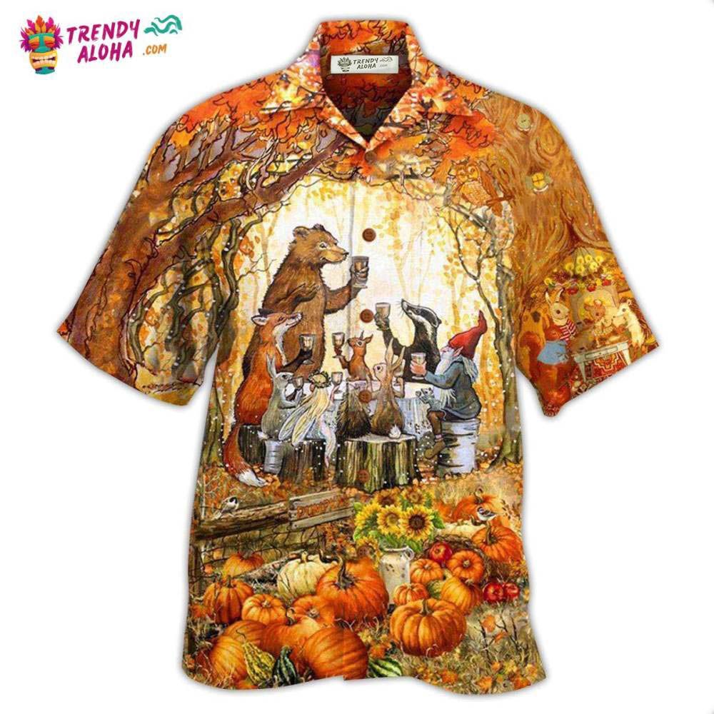 Thanksgiving Grateful Thankful And Blessed Hawaiian Shirt – Trendy Aloha