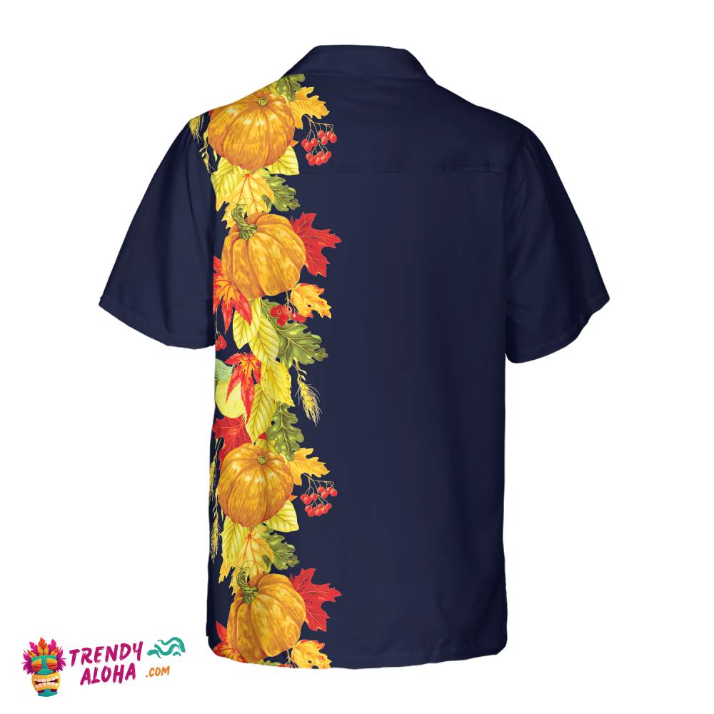 Thanksgiving Harvest Season Elements Hawaiian Shirt