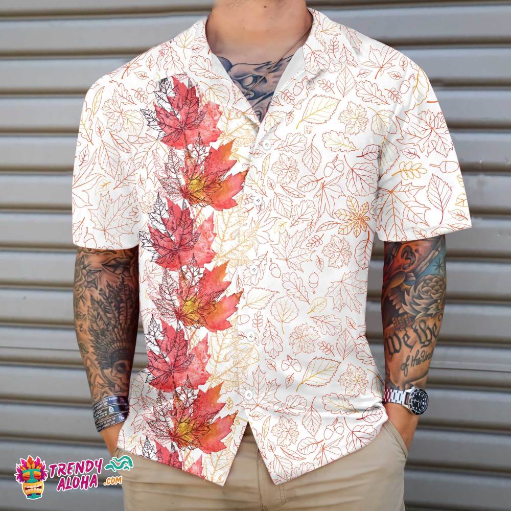 Thanksgiving Hello Autumn Hawaiian Shirt, Fall Vibe Thanksgiving Shirt, Best Gift For Thanksgiving Day