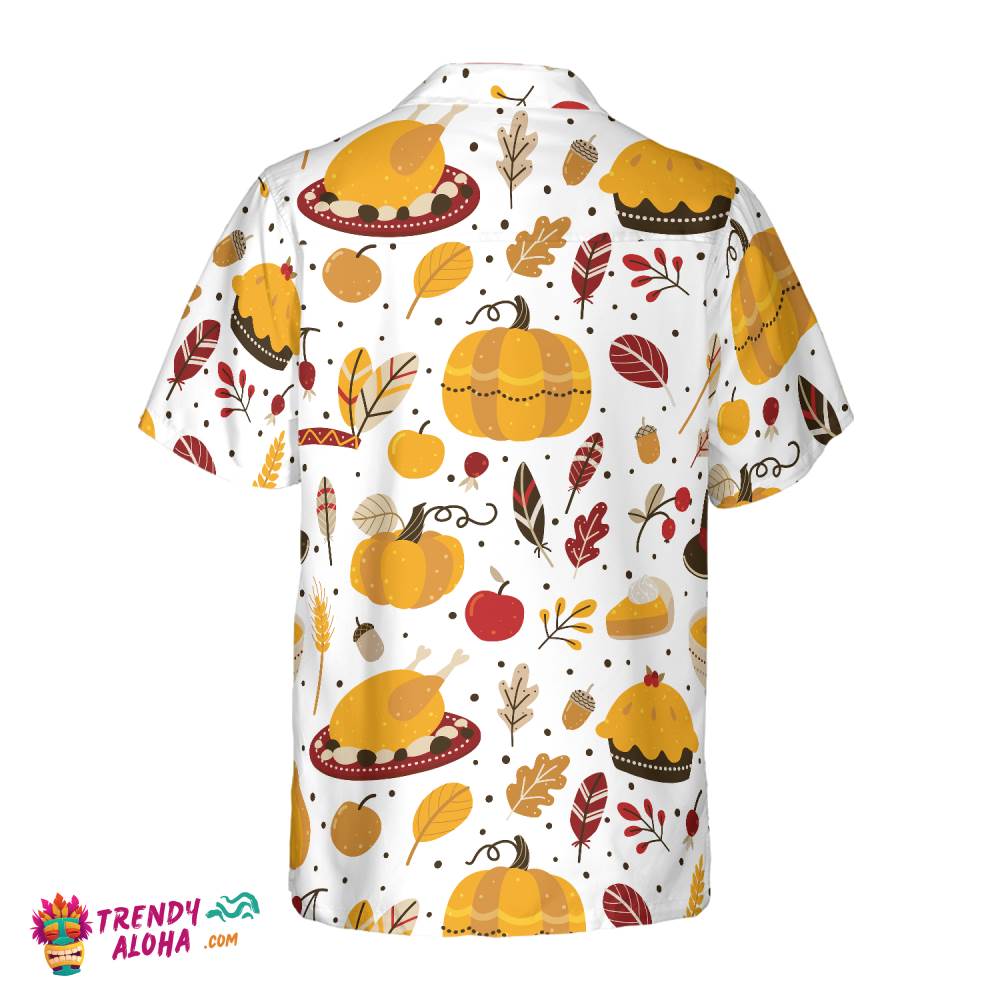 Thanksgiving Pattern Hawaiian Shirt