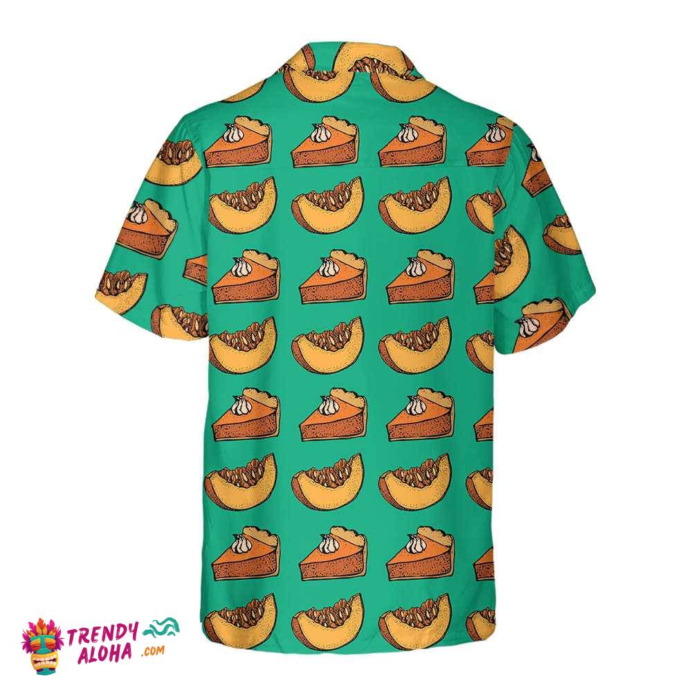 Thanksgiving Pumpkin Pie Cream Hawaiian Shirt, Thanksgiving Hawaiian Shirt Gift For Thanksgiving Day